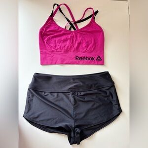 🎉4/30$🎉 Reebok Pink & Black Activewear Set – Size L ✨